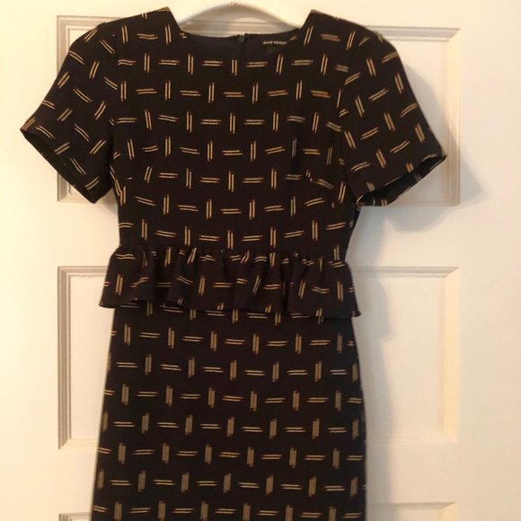 Club Monaco Matchstick Peplum Dress Size 00 - Picture 2 of 5